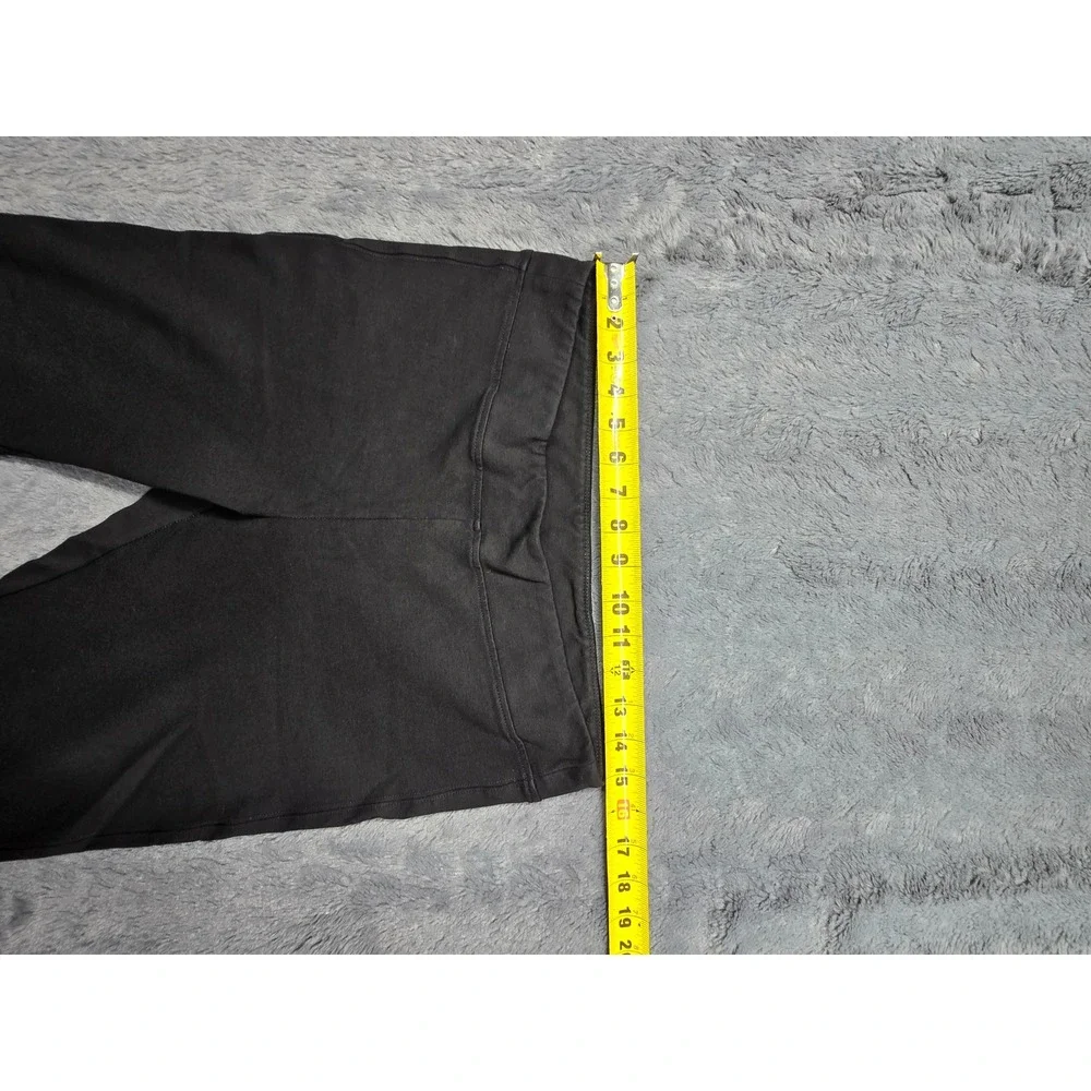 NIC+ZOE Womens Black Pull On Leggings Wide Waistband Comfort Knit Pants Size L